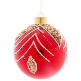 Staklena crvena kugla. D.8CM | Eponuda.com