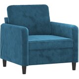  The Living Store Fotelj moder 60 cm žamet - Enosed, (21494992) | Shoptok.si