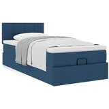 vidaXL Otomanski okvir kreveta s madraca plavi 90x200cm od tkanine Cijene