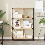  Polica za knjige boja hrasta 78,5x33x117,5 cm konstruirano drvo | shoptok.hr