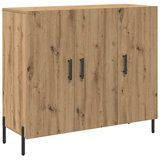  Kreveta Umjetnički hrast 90 x 34 x 80 cm Konstruirano drvo Slike