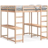  Krevet na kat sa stolom i ljestvama 160x200 cm od borovine | shoptok.hr