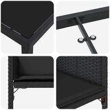  Vrtni set za objed 9 kom. Crna poliratan | shoptok.hr