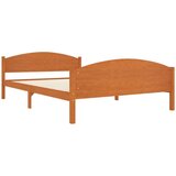 vidaXL posteljni okvir medeno rjav iz trdne borovine 160x200 cm | Shoptok.si