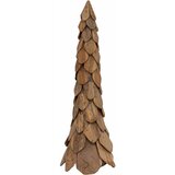  Božićno drvce s stalakom Smeđa 111 cm Masivna tikovina | shoptok.hr