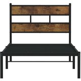 Metalni okvir kreveta bez madraca boja hrasta 107x203 cm | shoptok.hr