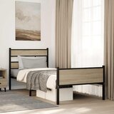  Okvir kreveta bez madraca boja hrasta sonome 80 x 200 cm drveni | shoptok.hr