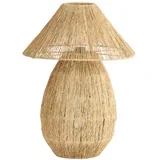Stolna lampa u prirodnoj boji sa sjenilom od jute (visina 55 cm) Maruva –