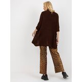 RUE PARIS Cardigan-LO-SW-LK-3002.98P-dark brown | shoptok.hr