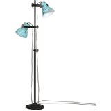  Stoječa svetilka 25 W obrabljeno modra 25x25x90/140 cm E27, (22125925) | Shoptok.si