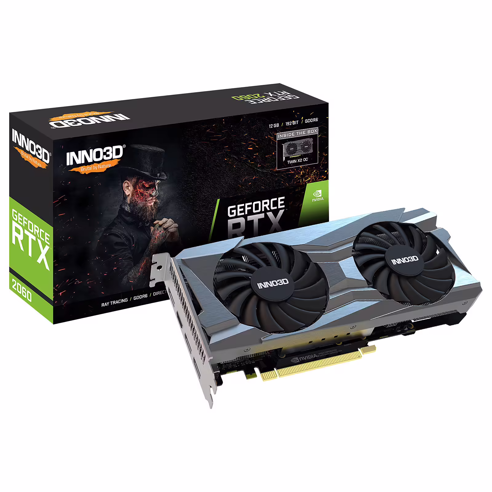 Inno3d RTX 2060 Twin X2 6GB | HDMI 3xDisplayport | PCI-e 3.0 | Budget Grafična Kartica Cene
