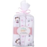 Interbaby Tetra pelene Panda Roza 80x80 - 3 kom | shoptok.hr