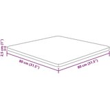  Četvrtasta stolna ploča svjetlosmeđa 80x80x2 5 cm od hrastovine | shoptok.hr
