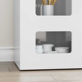  Kreveta Visoki sjaj bijela 100 x 35 x 59 cm Konstruirano drvo | shoptok.hr