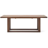 Kave Home Jedilna miza iz masivnega tika v naravni barvi 100x220 cm Sashi – | Shoptok.si