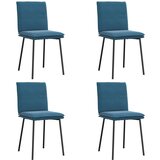 Maison Chic Jedilni stoli - Vzorci stoli 4 kosi moder žamet A793, (22032364) Cene