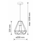  Luster na sajli VIGO 1xE27/20W/230V | Eponuda.com