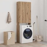 vidaXL Omara za pralni stroj artisan hrast 64x25,5x190 cm | Shoptok.si