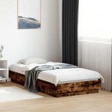 Furnova Posteljni okvir brez vzmetnice hrast 90x190 cm inženirski les, (21938201) Cene