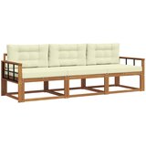 Set vanjskih sofa 3 kom. Prirodna i krem | shoptok.hr