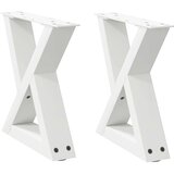  Noge za stolić 2 kom bijele 30x(30-31 3) cm čelik | shoptok.hr