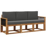 vidaXL Zunanja garnitura za sedenje 3 pcs Naravna in antracitna, (5000281888) | Shoptok.si