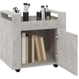 Kolica Voziček za pisalno mizo betonsko siv 60x45x60 cm inženirski les, (20826828) | Shoptok.si
