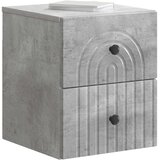 Noćni ormarić za montažu na zid Betonska siva 33 x 34,5 x 40 cm | shoptok.hr