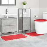  Set prostirki za kupatilo s protukliznom podlogom 3 kom. Crvena | shoptok.hr
