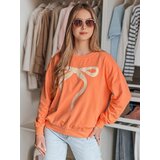 DStreet Bluza damska one size oversize SOFTTIE pomarańczowa | shoptok.hr
