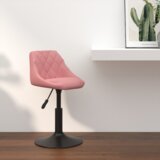 vidaXL Barska stolica Ružičasta 46 x 44 x (62.5-77.5) cm Umjetna koža Cijene