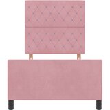 vidaXL Postelja Roza 100x200 cm Žamet, (22049555) | Shoptok.si