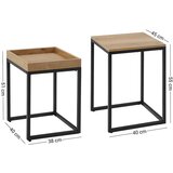  Set stolića za kavu u industrijskom stilu - LNT02N | shoptok.hr
