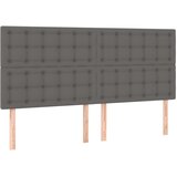  LED uzglavlje sivo 200x5x118/128 cm od umjetne kože | Eponuda.ba