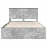  Konstrukcija postelje Beton 160 x 200 cm Masivno borovo les, (5000104082) | Shoptok.si