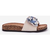 Boto Women's Slide Sandals With Bow On Cork Platform Blue Lisandrea | shoptok.hr