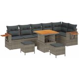  Vrtna sedežna garnitura z blazino 9 pcs Siva, (5000133545) | Shoptok.si