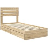 Krevet s od storage Sonoma hrast 90 x 200 cm Konstruirano drvo | shoptok.hr