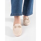 GOODIN Beige loafers on a low wedge | Shoptok.si