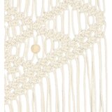  Zidna vješalica s makrameom 40 x 80 cm pamučna | shoptok.hr