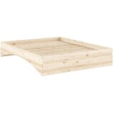 Karup Design Zakonska postelja iz masivnega bora brez vzglavja 160x200 cm v naravni barvi Orbit – Cene