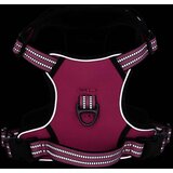 vidaXL Oprsnica za pse s reflektirajućim prugama podesiva ružičasta S | shoptok.hr