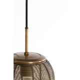 Light & Living mat črna/v bronasti barvi viseča svetilka s kovinskim senčilom ø 36 cm yaelle – | Shoptok.si
