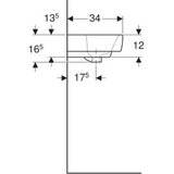 Geberit LAVABO ZIDNI SELNOVA COMPACT 450X340 GEBERIT 501.561.00.7 | ePonuda.com