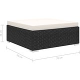 Poli 10-dijelna vrtna garnitura od poliratana s jastucima crna | shoptok.hr