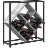  Rack za vino Sivi Sonoma Iverica Mali Pravokutni Moderni | shoptok.hr