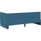  Kutni okvir kreveta s uzglavljem Plava 90 cm x 200 cm Baršun | shoptok.hr