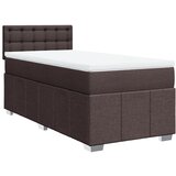 Maison Chic Box spring postelja - Vzmetna postelja z vzmetnico temno rjava 80x200 cm blago SL17675, (21894760) | Shoptok.si