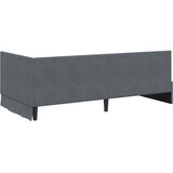  Kutni okvir kreveta Tamno siva 90 cm x 190 cm Baršun | shoptok.hr