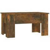 Furnova Klubska mizica dimljeni hrast 79x49x41 cm inženirski les, (21915538) | Shoptok.si